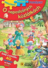 kniha O neposlušných kůzlátkách samolepkové puzzle pohádky, Sun 2012