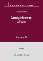 kniha Kompetenční zákon Komentář, Wolters Kluwer 2025