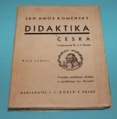 kniha Didaktika [česká] to jest Umění umělého vyučování ..., I.L. Kober 1937