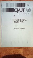 kniha Statistická analýza, ČVUT 2002
