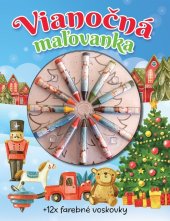 kniha Vianočná maľovanka + 12 farebných voskoviek, Foni book 2025