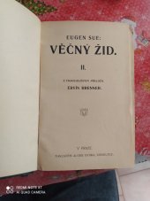 kniha Věčný žid Díl druhý román., Karel Trachta 1874