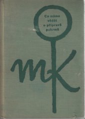 kniha Co máme vědét o přípravě pokrmů Technologie přípravy jídel, SZdN 1957