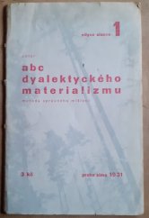kniha Abc dyalektického materializmu metoda správného mišlení, Jaroslav Hošek 1931