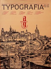 kniha Typografia 8-9/87 500 let pražského tisku, SNTL 1987