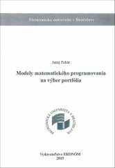 kniha Modely matematického programovania na výber portfólia, Vydavateľstvo EKONÓM 2025