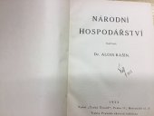 kniha Národní hospodářství, Český čtenář 1922