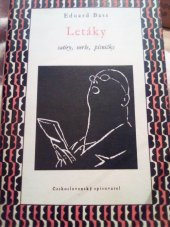 kniha Letáky satiry, verše, písničky, Československý spisovatel 1955
