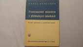 kniha Francouzská mluvnice v přehledných tabulkách, Česká grafická Unie 1948