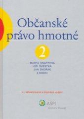 kniha Občanské právo hmotné. 2, díl třetí, - Závazkové právo, ASPI  2005