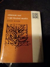kniha Několik dní v mé špatné paměti, Československý spisovatel 1962