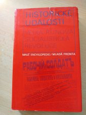 kniha Historické události - Velká říjnová socialistická revoluce dějiny Ruska 1853-1917/1918 v datech, Mladá fronta 1977