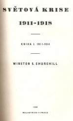 kniha Světová krise 1911-1918 2. - 1915, Melantrich 1932