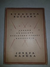 kniha Štencova ročenka 1920, Jan Štenc 1920
