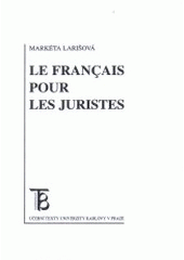 kniha Le français pour les juristes, Karolinum  2000