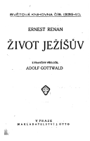 kniha Život Ježíšův, J. Otto 1917