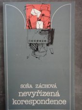 kniha Nevyřízená korespondence [sbírka básní], Profil 1987