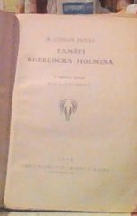 kniha Paměti Sherlocka Holmesa, Josef Hokr 1926