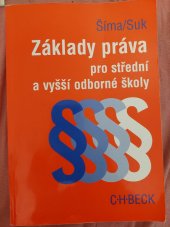 kniha Základy práva pro střední a vyšší odborné školy, C. H. Beck 1998