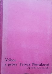 kniha Výbor z prózy Terézy Novákové, Státní nakladatelství 1931