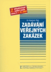 kniha Zadávání veřejných zakázek podle stavu k 1.10.2003, Linde 2003