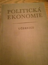 kniha Politická ekonomie Učebnice, Svoboda 1971