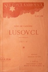 kniha Lusovci I báseň o desíti zpěvech., J. Otto 1902