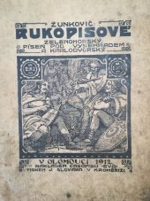 kniha Rukopisové Zelenohorský, Píseň pod Vyšehradem a Kralodvorský, Eva 1912