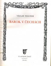 kniha Barok v Čechách, Vladimír ŽikeŠ 1940