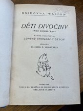 kniha Děti divočiny = [Wild animal ways], Al. Koníček 1923