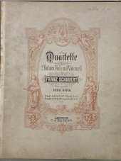 kniha Quartette für 2 Violinen, Viola und Violoncell, C. F. Peters 1890