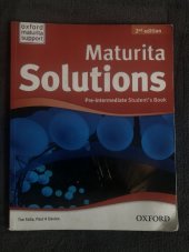 kniha Maturita Solutions Pre-Intermediate Student’s Book, Oxford University Press 2012