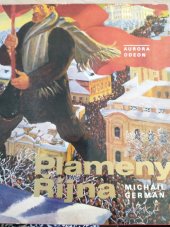 kniha Plameny Října [sborník reprodukcí výtvarných děl s ukázkami dobových fot., revolučních básní a textů, Odeon 1980