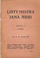 kniha Listy Mistra Jana Husi, Tisk. a nakl. druž. církve českosl. 1925