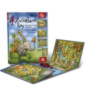 kniha 4 zvířátkové hry Leporelo s kostkou a figurkami, Gao 2014