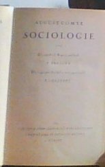kniha Sociologie, Orbis 1927