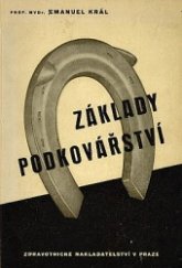 kniha Základy podkovářství, Zdravotnické nakladatelství 1950