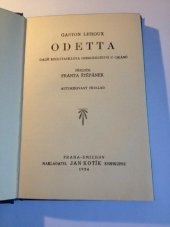 kniha Odetta další Rouletabillova dobrodružství u cikánů, Jan Kotík 1924