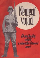 kniha Němečtí vojáci co je třeba věděti o německé branné moci, Orbis 1940