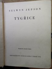 kniha Tygřice, Sfinx, Bohumil Janda 1934