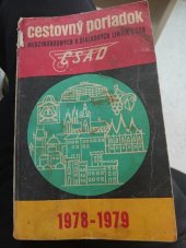 kniha Cestovný poriadok medzinárodných a dialkových autobusových liniek ČSSR 1978-1979 : Platí od 28. mája 1978 do 26. mája 1979, ČSAD 1978