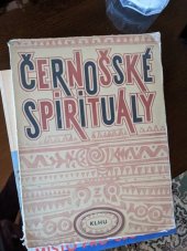 kniha Černošské spirituály, Státní nakladatelství krásné literatury, hudby a umění 1955