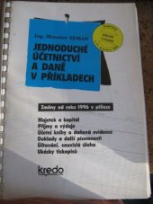 kniha Jednoduché účetnictví a daně v příkladech, Kredo 1995