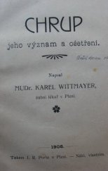kniha Chrup jeho význam a ošetření, s.n. 1905