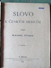 kniha Slovo k českým srdcím, M. Reisová 1886