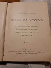 kniha Dcera markýzova. Díl I[-II], B. Procházka 1925