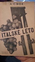 kniha Italské léto (reportáž z Italie), Josef Hokr 1933