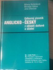 kniha Odborný anglicko-český slovník z oblasti daňové a účetní, Linde 1996