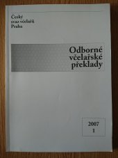 kniha Odborné včelařské překlady 2007 1, Český svaz včelařů 2007