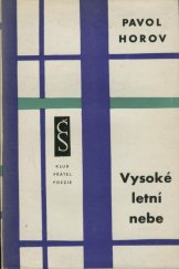 kniha Vysoké letní nebe, Československý spisovatel 1961